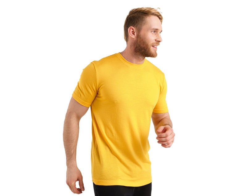 Merino.tech 100% Organic Merino Wool Lightweight Men's T-Shirt image 10