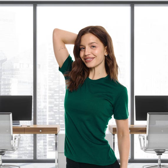 Merino wool shirt: women's wool t-shirt, base layer thermal tops, merino wool tshirt, athleisure wear, thermal underwear, thermal shirts