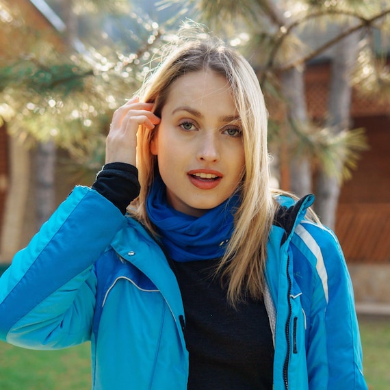 Organic Neck Warmer & Face Mask | Merino Wool Scarf Unisex | Wool Gaiter, Headband, Lightweight Hair Wrap, Natural Beanie, Face Covering