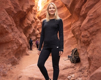 Merino thermals base layer thermal underwear, hiking clothes, merino shirts, leggings, wool socks, tracksuit