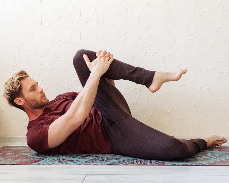 Men workout clothes: workout leggings merino wool Long Johns + Socks, Merino Base Layer Thermal Undewear Wool Mens Pants, Midweight 250 gsm image 2