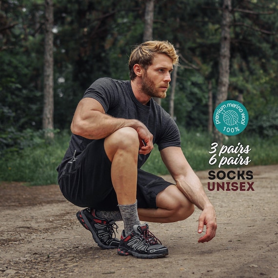 Wool Socks - 100% Organic Merino Wool, Thin Unisex, Breathable, Comfortable for Summer & Classic Wear, gift for all