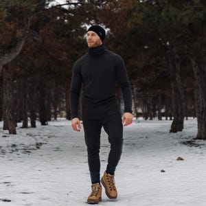 Base Layer thermal wear Merino wool pants, legging for sport, thermal leggings, winter running gear