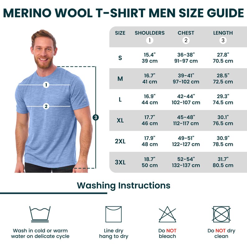 Merino wool shirt: merino base layer thermal shirts, mens running gear, wool t-shirt, gymwear men, mens hiking clothes, thermal underwear image 8