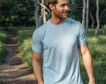Merino.tech 100% Organic Merino Wool Lightweight Men's T-Shirt