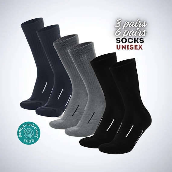 Running Socks - Lightweight Merino Wool Unisex Socks for Men & Women, Thin 85% Merino Wool, Comfortable Athletic footwear various colors