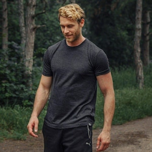 Merino wool shirt for men, mens base layers thermal shirts, hiking clothes, thermal tops, gymwear, runner gear imagem 15