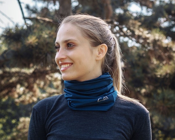 Warm Face Guard, Gaiter Face Mask | Merino Wool Neck Warmer, Lightweight Hair Wrap, Organic Gaiter Headband, Unisex Beanie & Covering