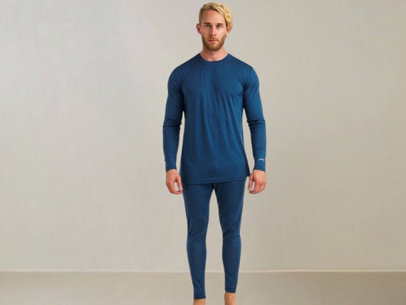 Organic Merino wool pants for Men, Men's Leggings + Socks, Base Layer Underwear Mens Leggings, Sustainable Clothing, Lounge Wear, 165 gsm