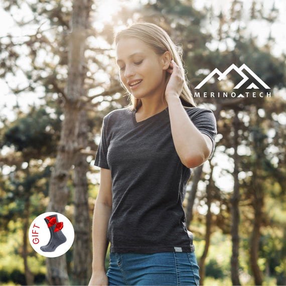 Merino Wool Shirt, womens base layer merino wool top, thermal shirts, underwear, merino wool tshirt