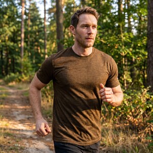 Merino base layer - merino wool shirt for men, merino wool thermal underwear, hiking outfit, gymwear, thermal shirts image 15