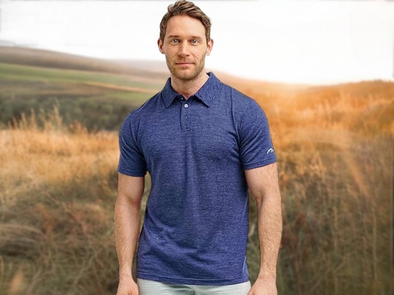 Merino wool t-shirt: polo shirt men, untucked shirt, button down polo top men, casual menswear button down shirt, polos for men