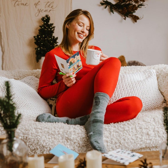 Merino Wool Base Layer Set for Women | Organic Long Sleeve Shirt & Pants | Cozy, Warm, Breathable Merino Wool Outfit