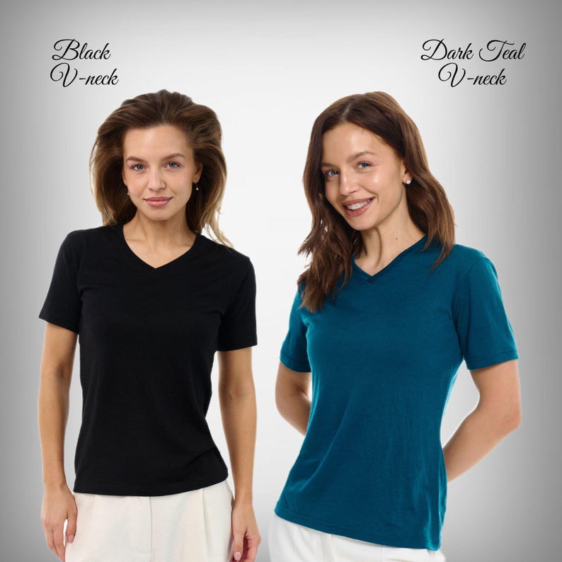 Lightweight Merino wool shirts: base layer top, undershirt, ladies casual shirt, gymwear, hiking clothes immagine 13