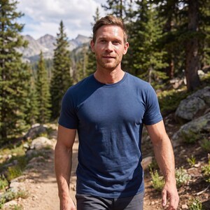 Merino wool shirt for men, mens base layers thermal shirts, hiking clothes, thermal tops, gymwear, runner gear imagem 18