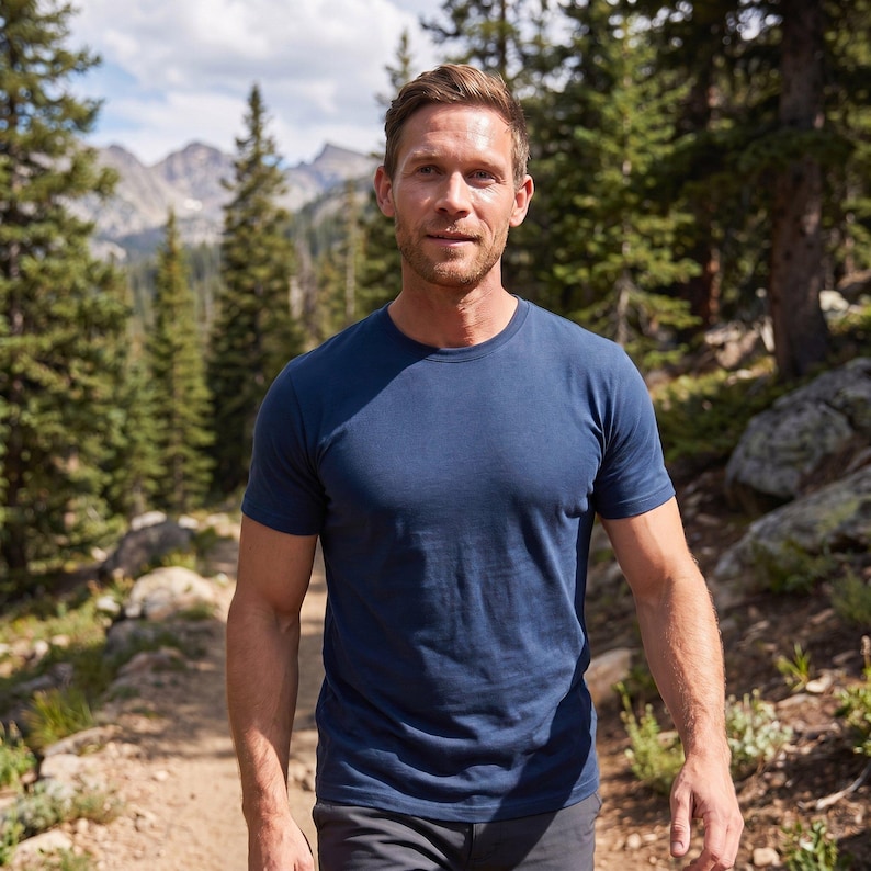 Merino wool shirt for men, mens base layers thermal shirts, hiking clothes, thermal tops, gymwear, runner gear imagem 18