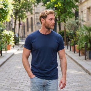 Merino wool shirt for men, mens base layers thermal shirts, hiking clothes, thermal tops, gymwear, runner gear imagem 5