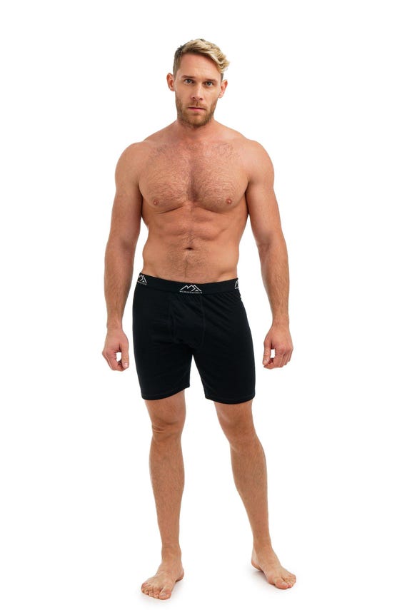 Boxer Shorts for Men: Organic Merino Wool Boxer Briefs, Eco-Friendly Men's Underwear, Perfect Gift for Him