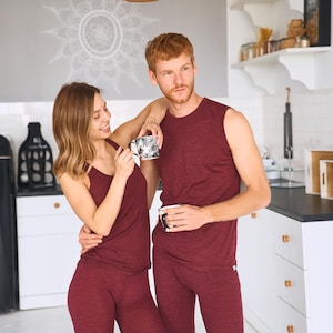 Tank Top Men: sportswear top, thermal underwear wool tshirt, Merino wool shirt, wool underwear, undershirt, athleisure wear, running gear