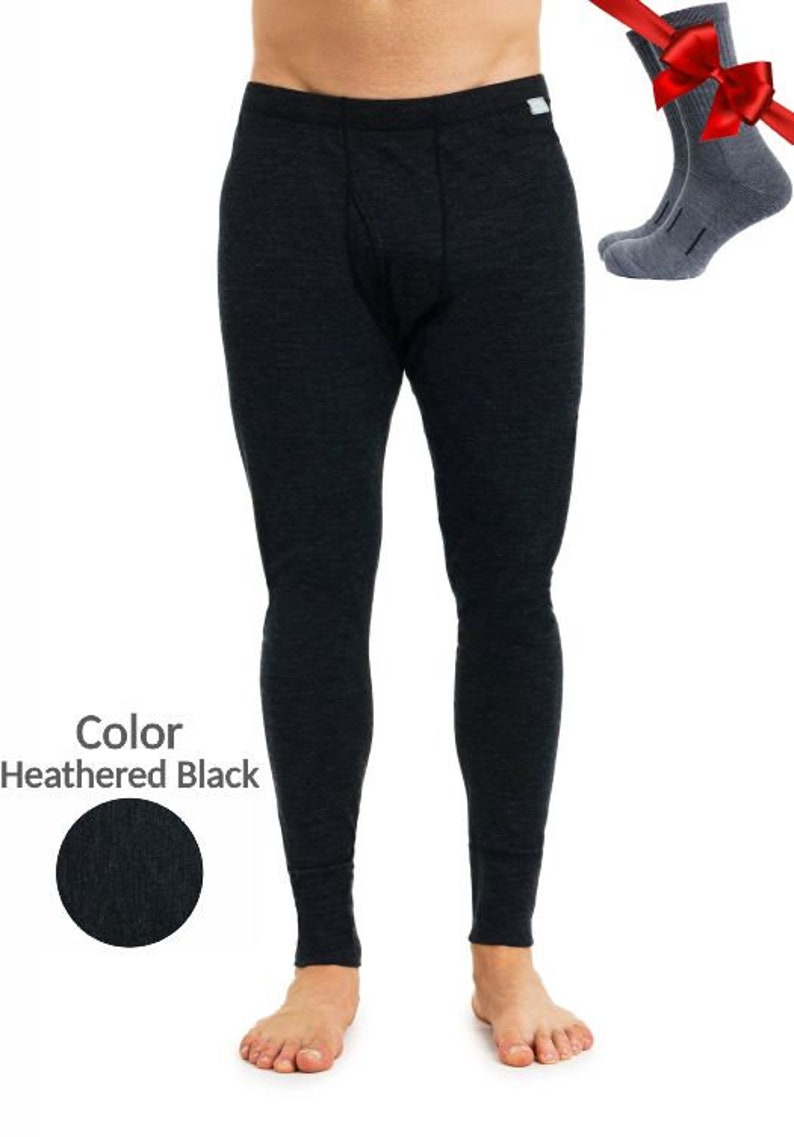 Natural Merino Wool Leggings, Base Layer Undergarment Pants, Thermal ...