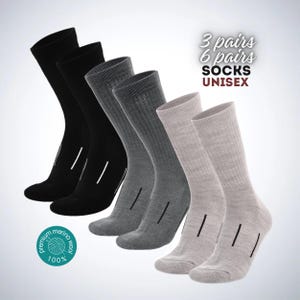 Merino wool socks, sports socks, walking socks wool socks unisex lightweight natural wool socks