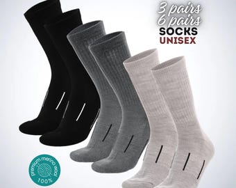 Merino wool socks, sports socks, walking socks wool socks unisex lightweight natural wool socks