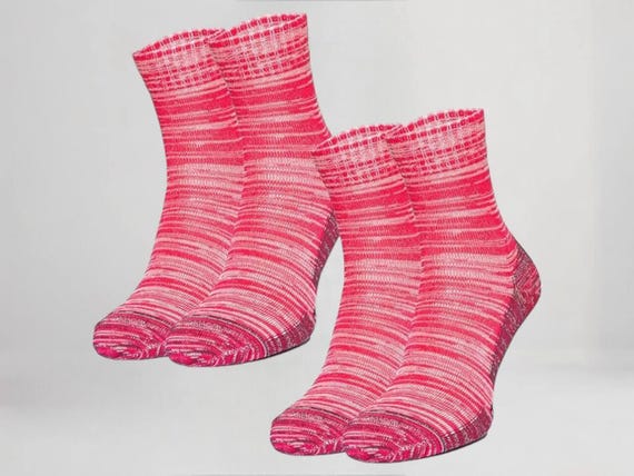Merino Wool Socks - Breathable Comfortable Unisex Casual Socks, Soft All-Season Pack of 2, Perfect for Running & Summer Wear
