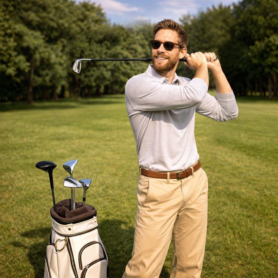 Long sleeve polo shirt men, base layer merino wool thermal shirts, golf polo top