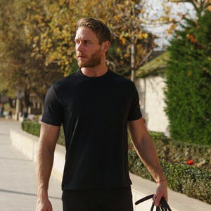 Merino wool shirt for men, mens base layers thermal shirts, hiking clothes, thermal tops, gymwear, runner gear imagem 12