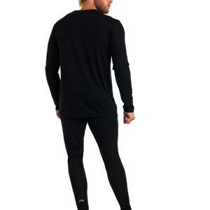 Merino wool thermal set mens base layer long underwear, mens loungewear set, merino base layer thermal wear, lounge wear set, long johns image 6