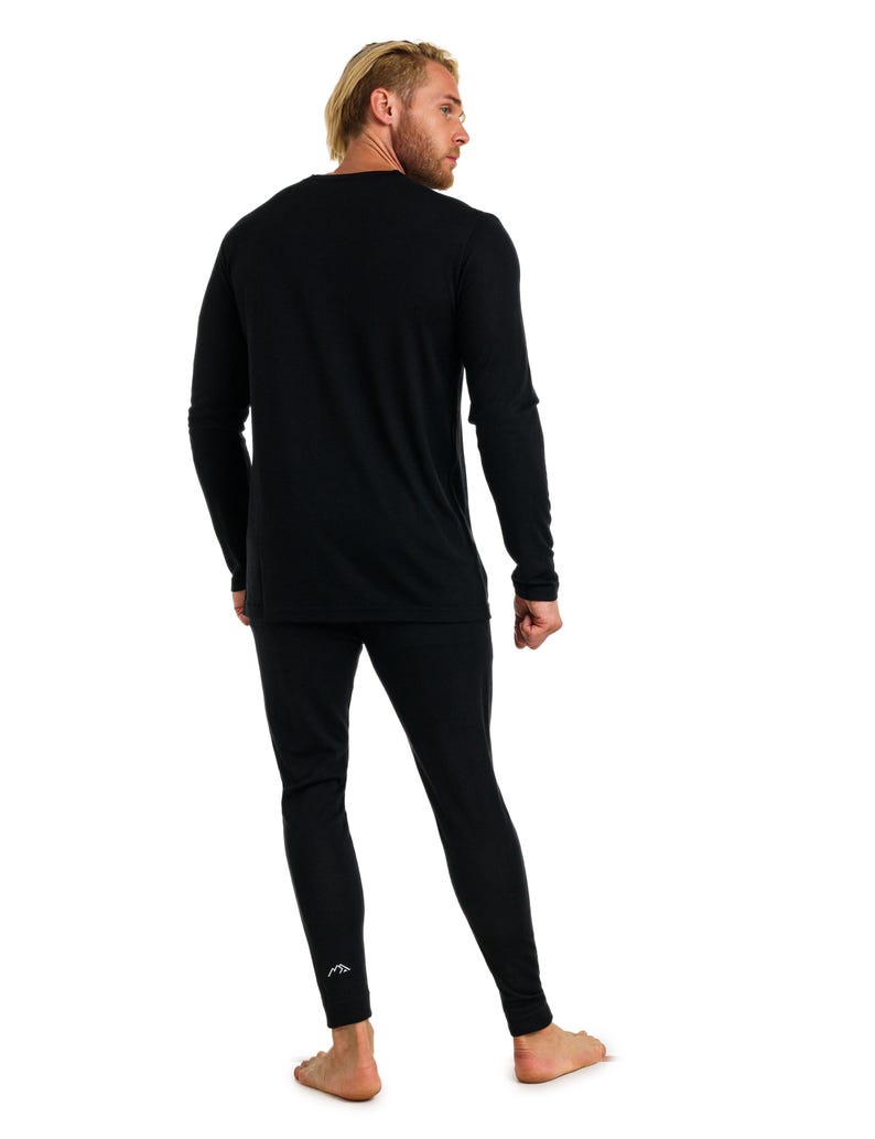Merino wool thermal set mens base layer long underwear, mens loungewear set, merino base layer thermal wear, lounge wear set, long johns image 6