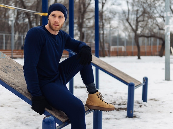 Base layer thermal wear merino thermals, merino base layer thermal long sleeve shirt, gymnastics leggings, winter running gear, gymwear