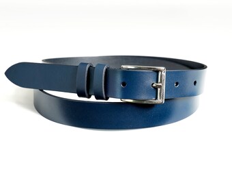 Leather belt, Italian Plain Leather Snap Belt for Men, Full Grain Belt, Gift for Him/Dad, Mens belt, Full grain belt, leather belt men