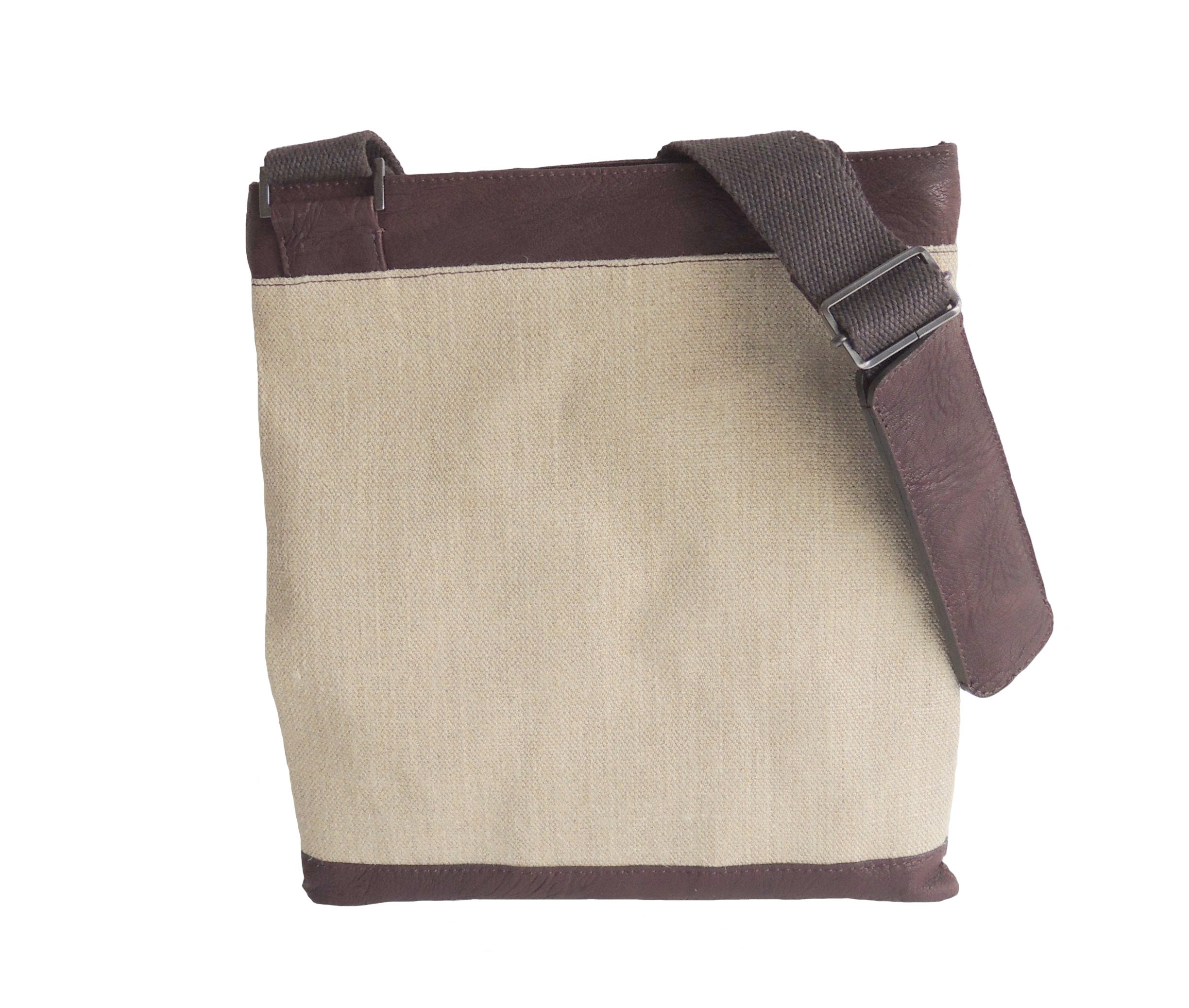 Retro Compact Genuine Leather Shoulder Bag