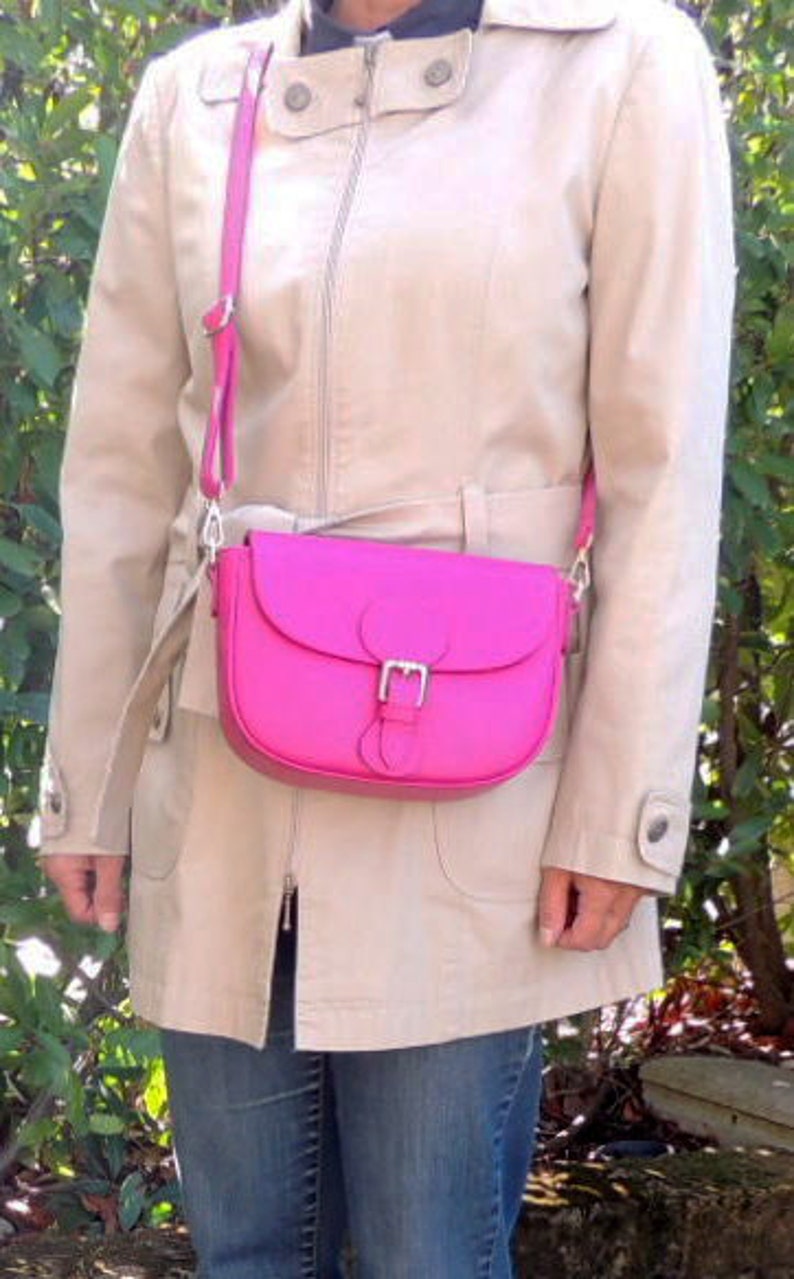 Fuchsia Leather Bag - LEATHER CLUTCH BAG - Crossbody Bag - Genuine Hand Crafted Crossbody Italian Clutch Leather Bag - Genuine leather Purse shops