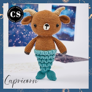 Capricorn Amigurumi Pattern, Zodiac Crocheted Star Sign , Amigurumi Toy, Capricorn Gift, PDFs pattern, Crochet Cat, Handmade Animals