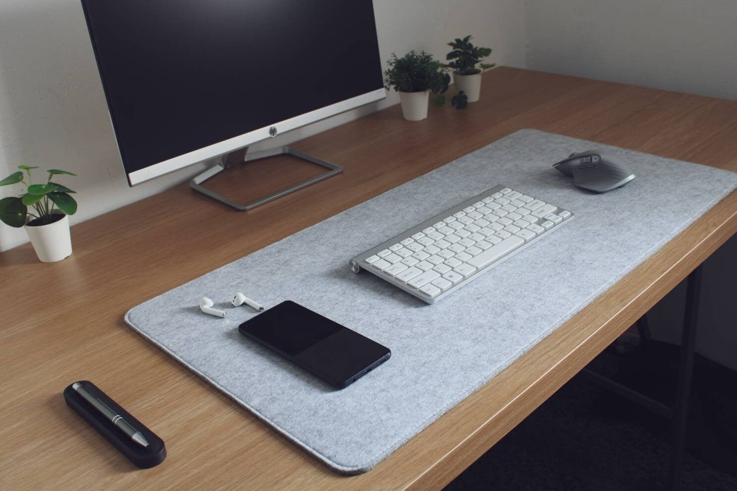 Premium Wool Felt desk mats/desk pads non slip writing pad Etsy