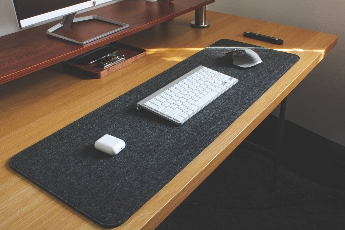 Premium Wool Felt desk mats/desk pads non slip writing pad Etsy