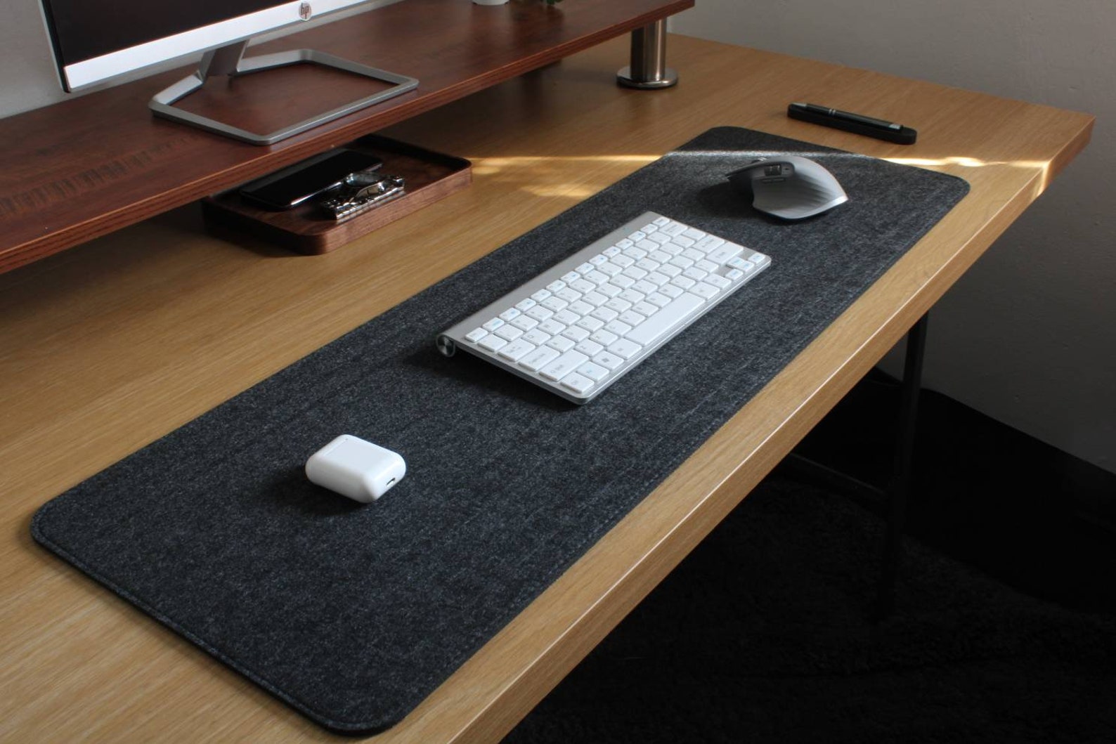 Premium Wool Felt desk mats/desk pads non slip writing pad Etsy