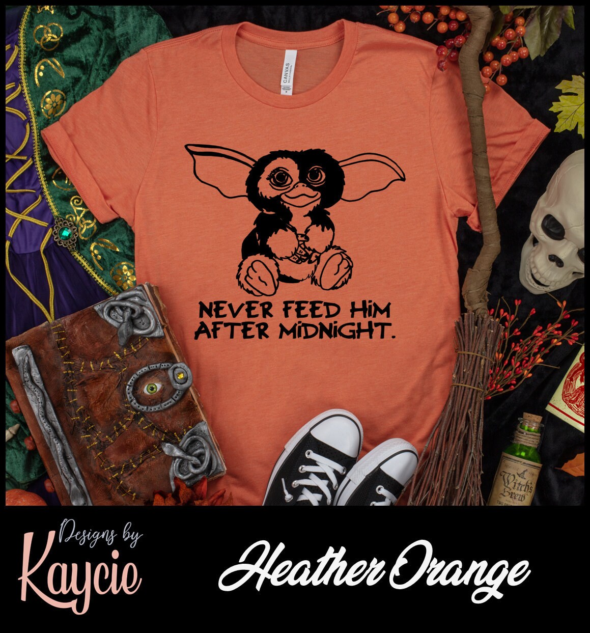 Never Feed Him After Midnight - Gremlins T-Shirt