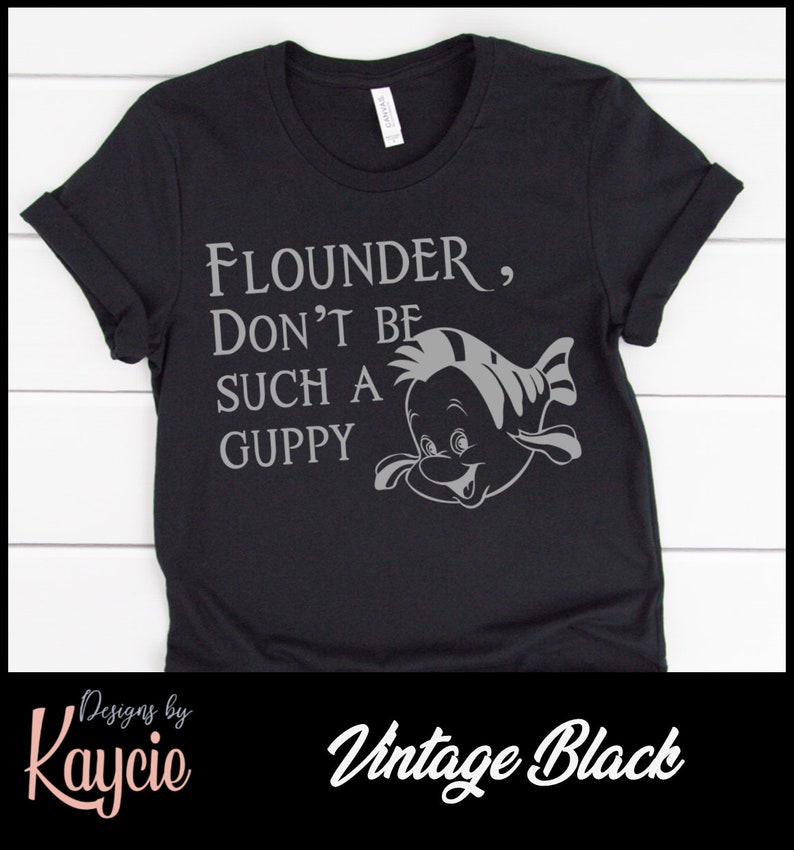Flounder the Little Mermaid Disney T Shirt Etsy