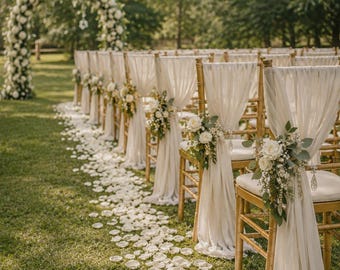 Elegant White wedding reception Aisle Decor Rose petals Flower Girl Basket Luxury Bridal Ceremony Decor