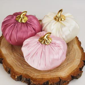 Pastel fall decor home Pink pumpkin decor Shabby chic pink decorations Pastel halloween Coquette room decor Dusty pink wedding Pink table