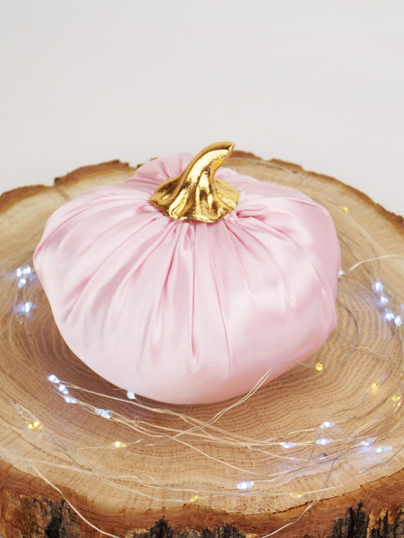 Coquette Pink Pumpkin Decor Fall Pumpkins Pink Halloween Decor Elegant