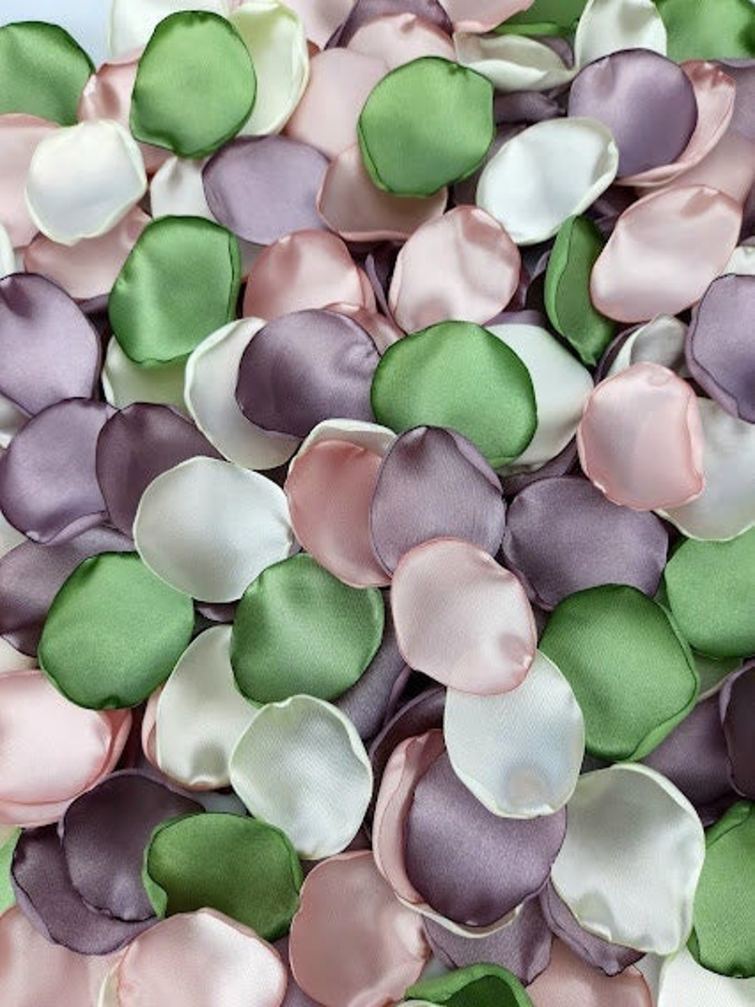 Sage Green Petals Mauve Ivory Rose Petals Spring Wedding Mauve Wedding