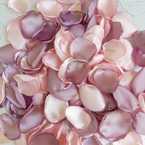 Dusty mauve wedding Blush pink decor Light mauve decor Bridal shower Wedding table decor Ceremony Flower girl basket image 4