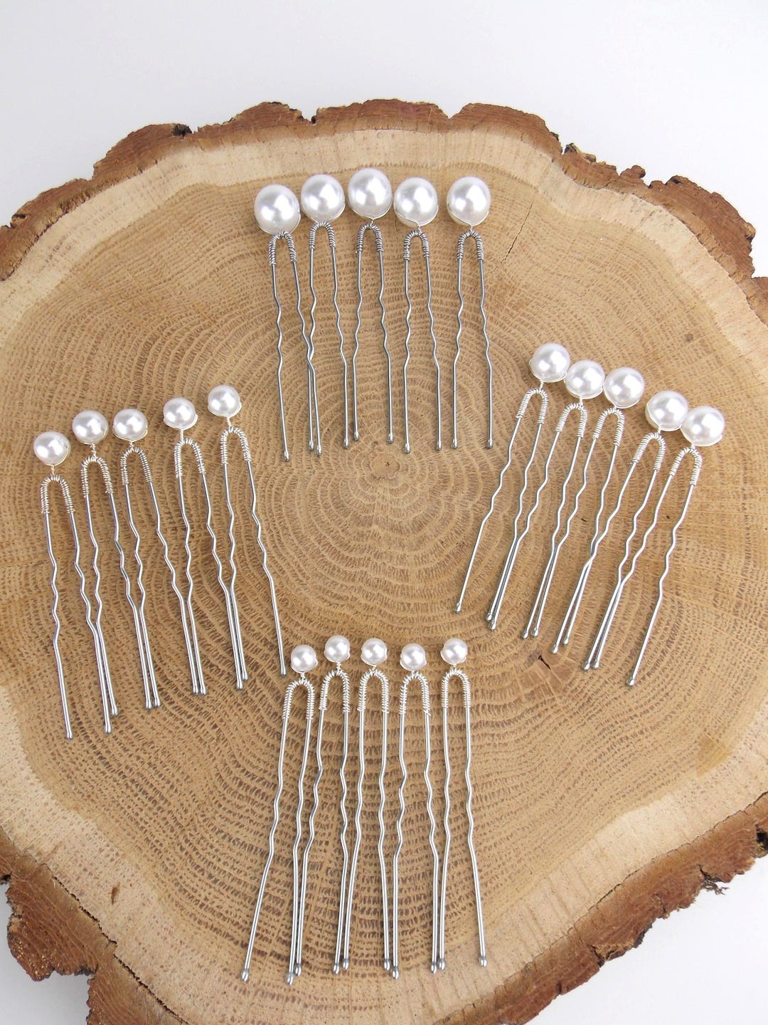 Bridal Pearl Pins SET of 20 Hair Pin Set Elegant Wedding Hair Jewelry ...