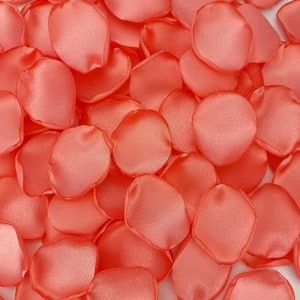 Coral wedding Watermelon Coral bridal shower Light peach rose petals
