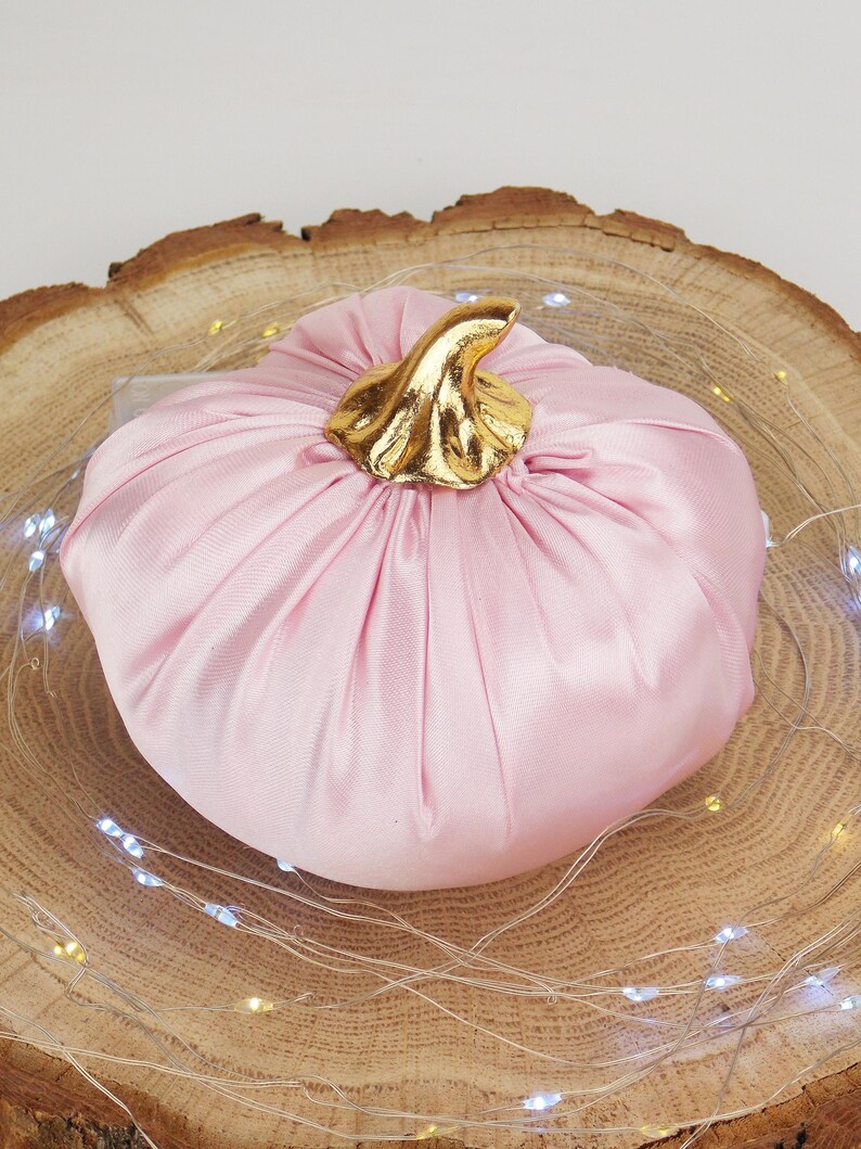 Coquette Pink Pumpkin Decor Fall Pumpkins Pink Halloween Decor Elegant