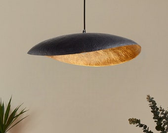 Brass Black pendant light—handmade hammered brass lamp, Moroccan decoration lighting fixtures, luxury & Modern hanging Lamp